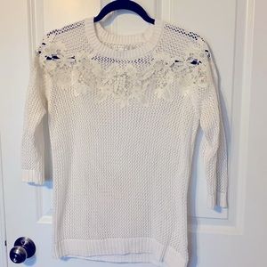 Lauren Conrad ivory sweater size medium